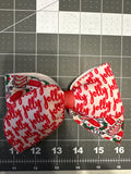 Jolly Reindeer Sailor Neoprene Hair Bows