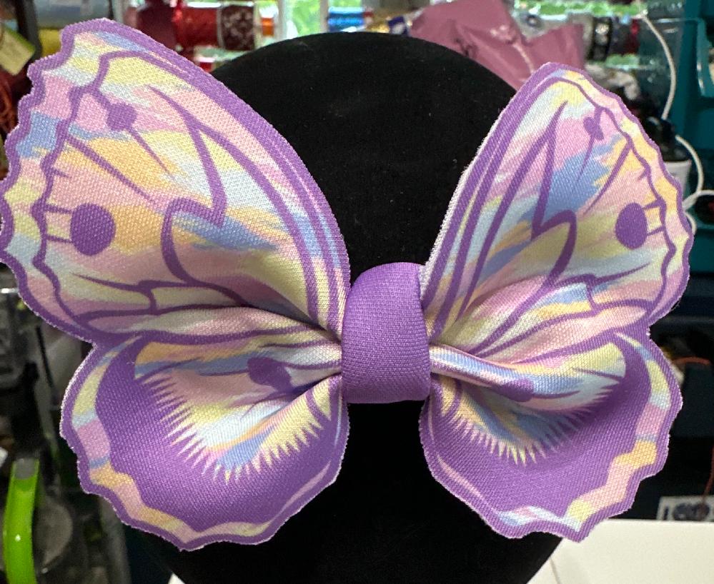 Colorful Butterfly Neoprene Hair bow