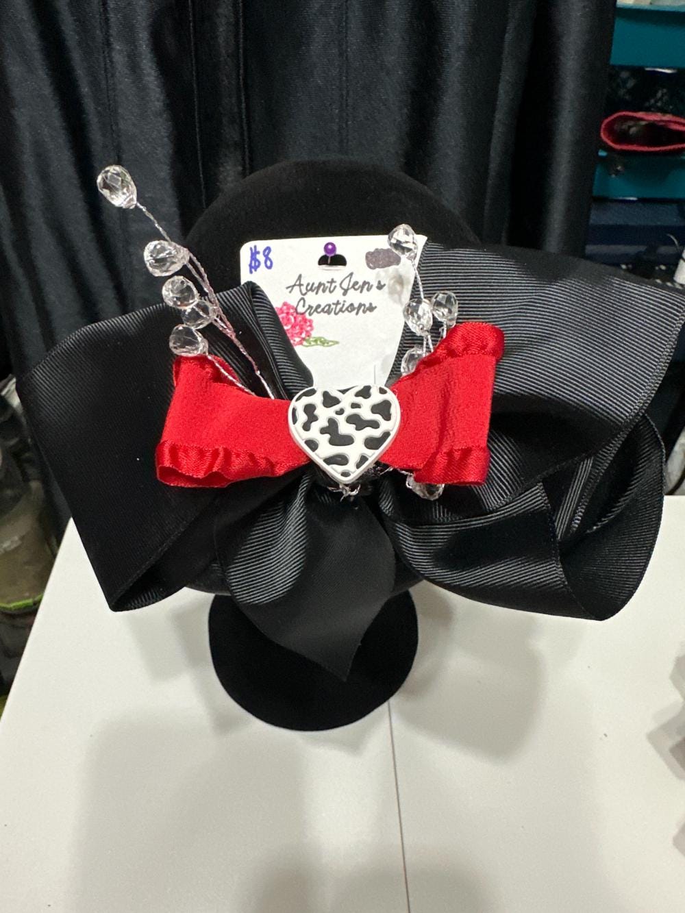 Black Boutique Hair Bow