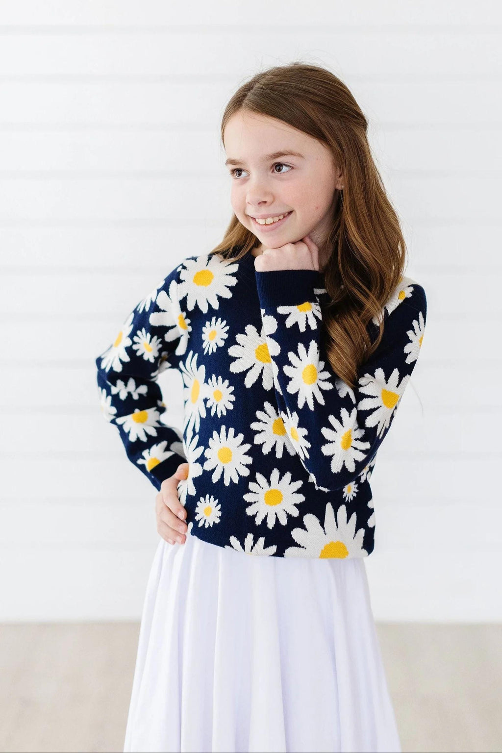 Daisy Print Sweater