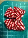 Candy Canes & Stripes Layered Neoprene Hair Bows
