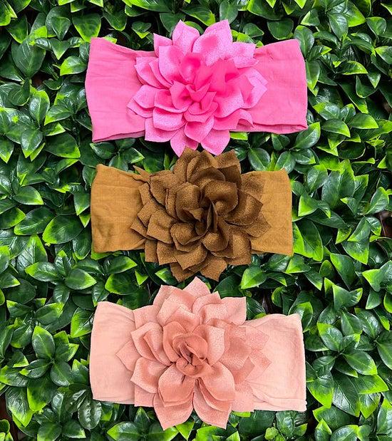5" Flower Headband For Baby, Very Soft & Stretchable.