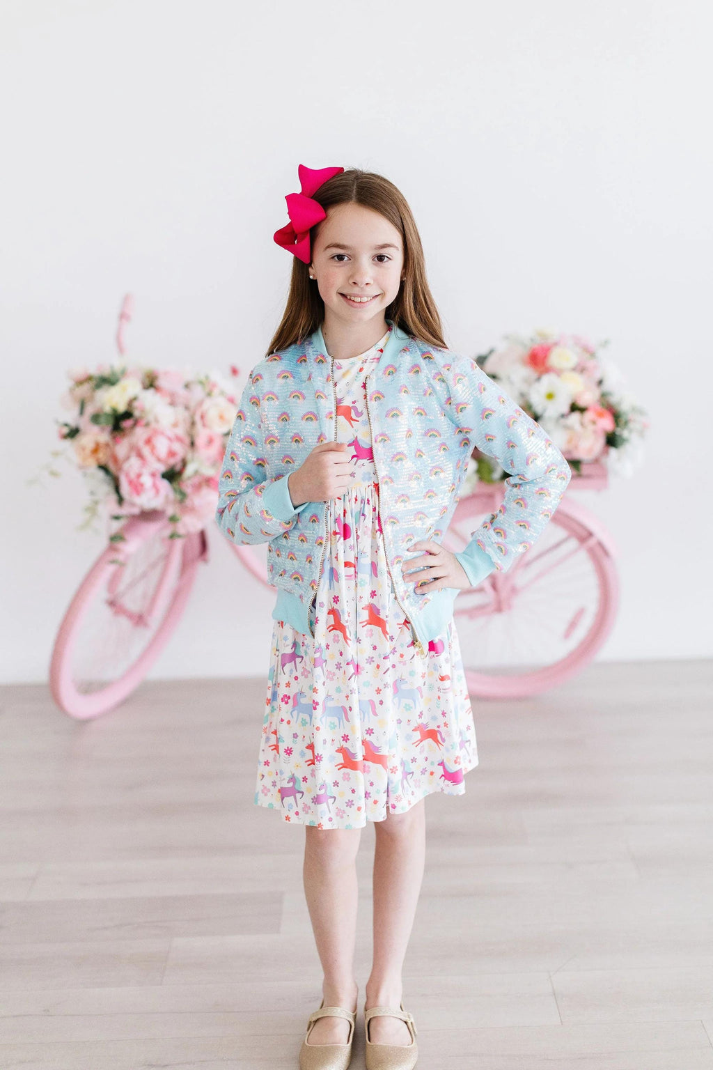 Mint Rainbow Sequin Jacket