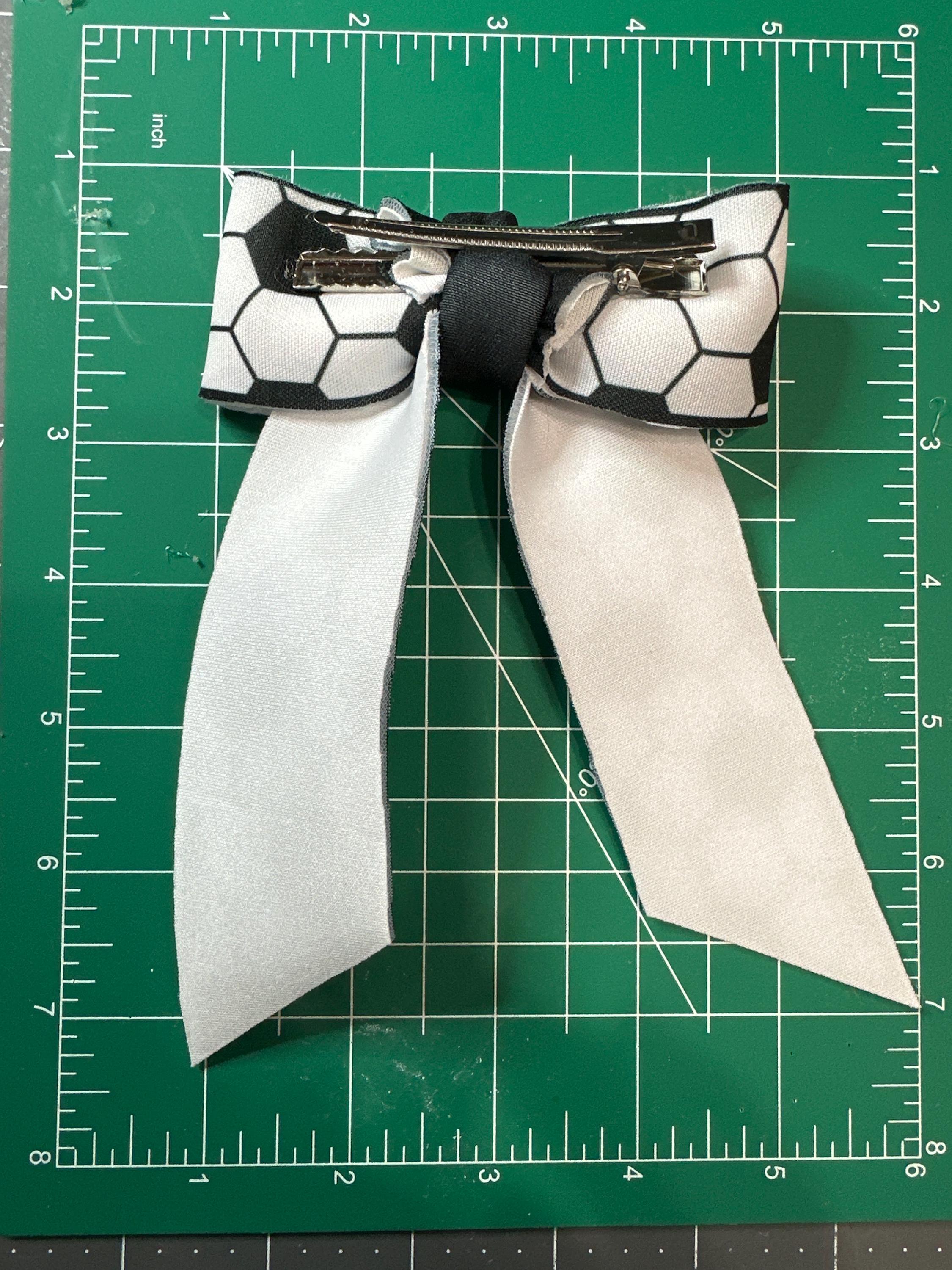 Sports Collection Long Tail Neoprene Hair bow