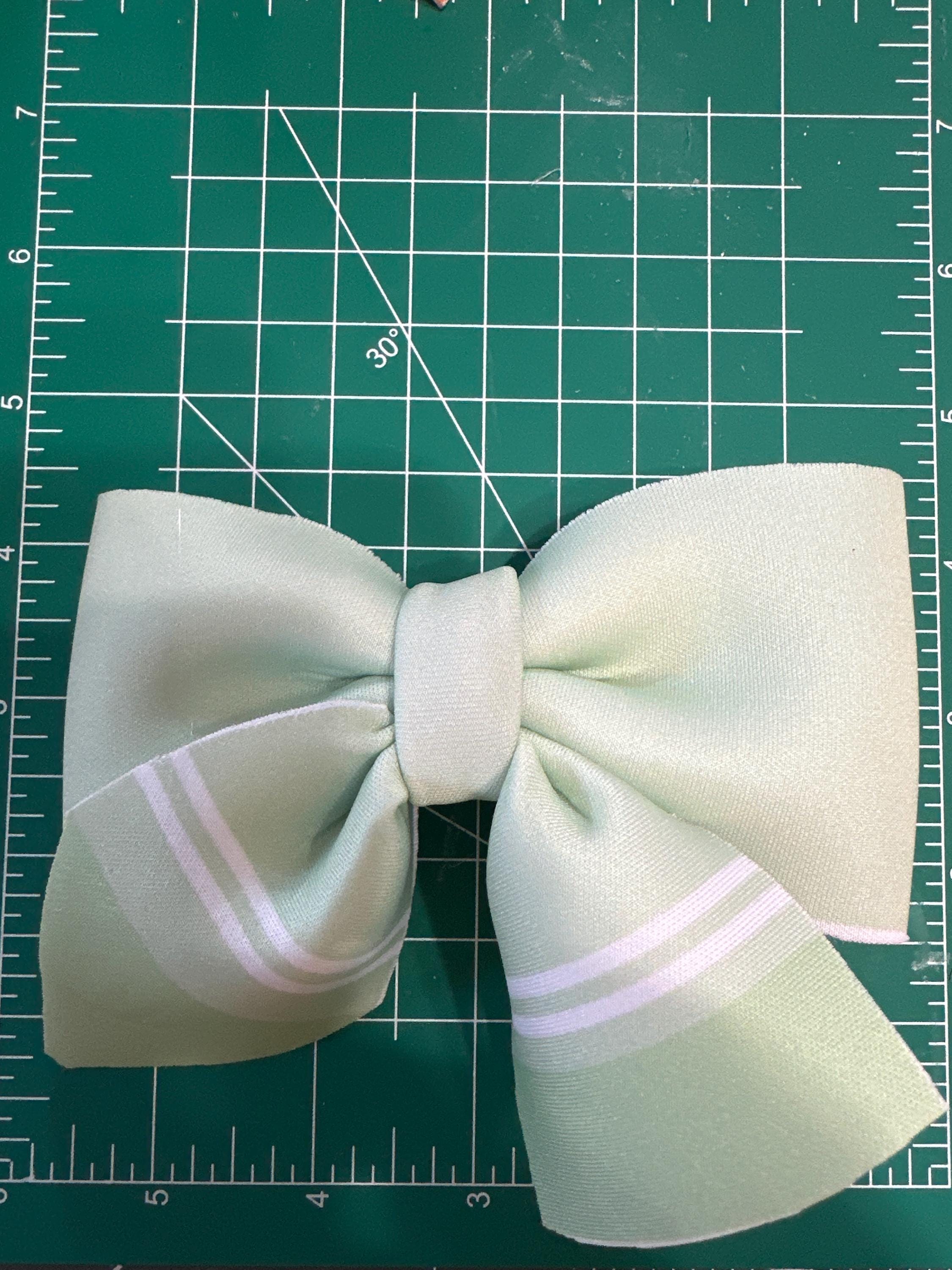 Layered Pastel Crayon Neoprene Hair Bows