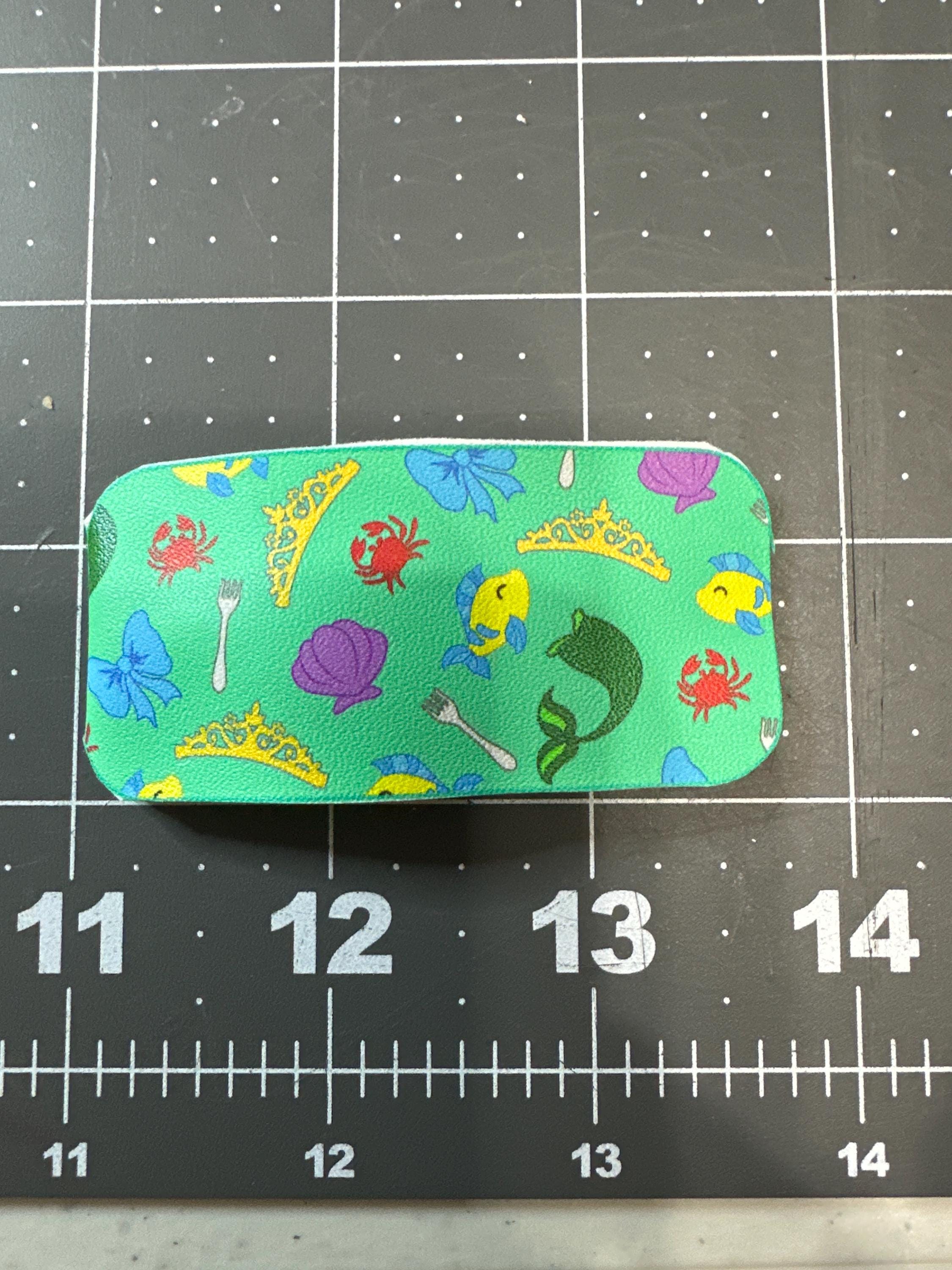 Little Mermaid Faux Leather Hair Clip