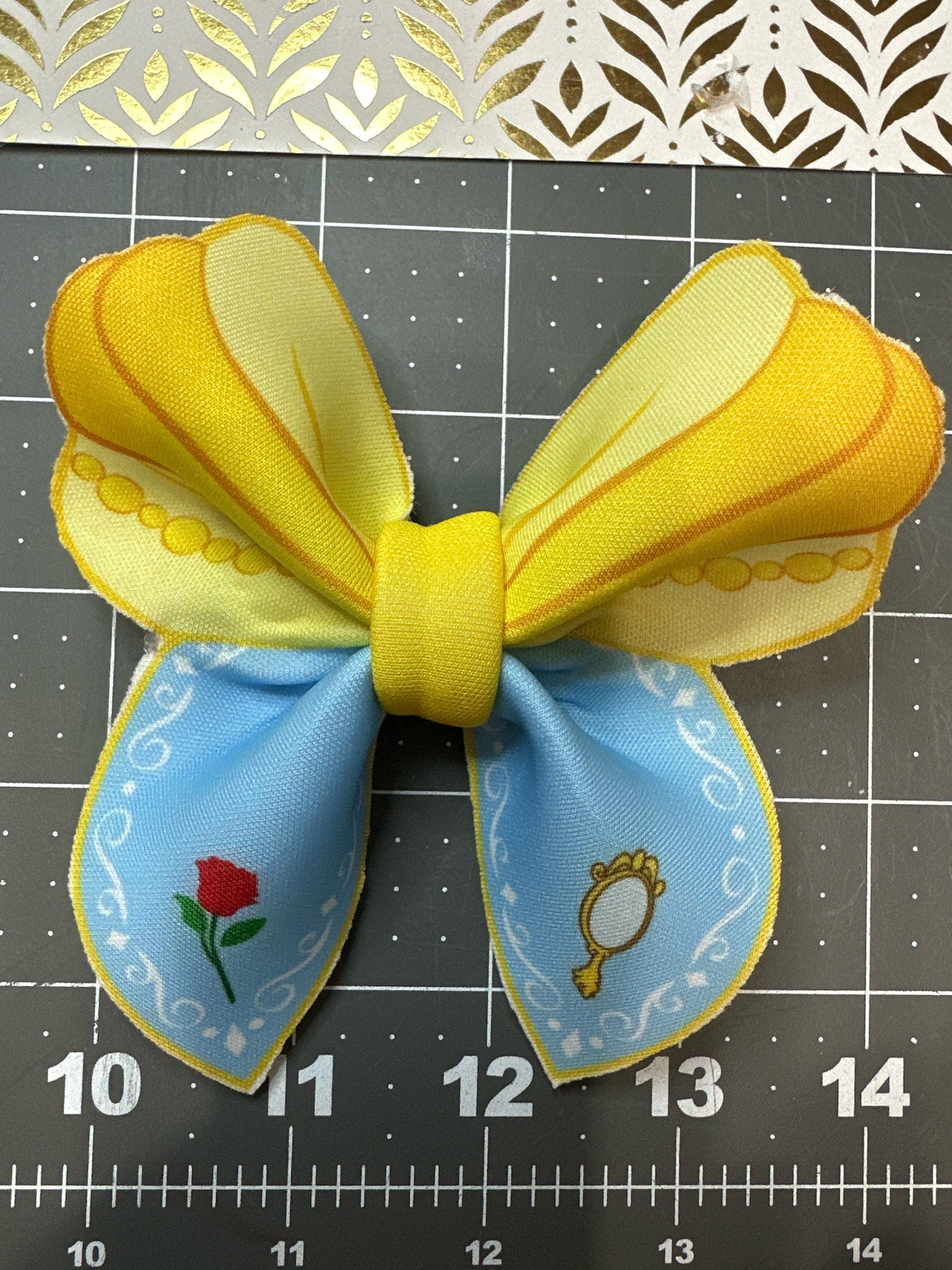 Beauty & the Beast Mini Bubble Hair bow