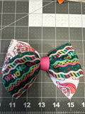 Christmas Neoprene Sailor Bow: Santa, Snowflakes
