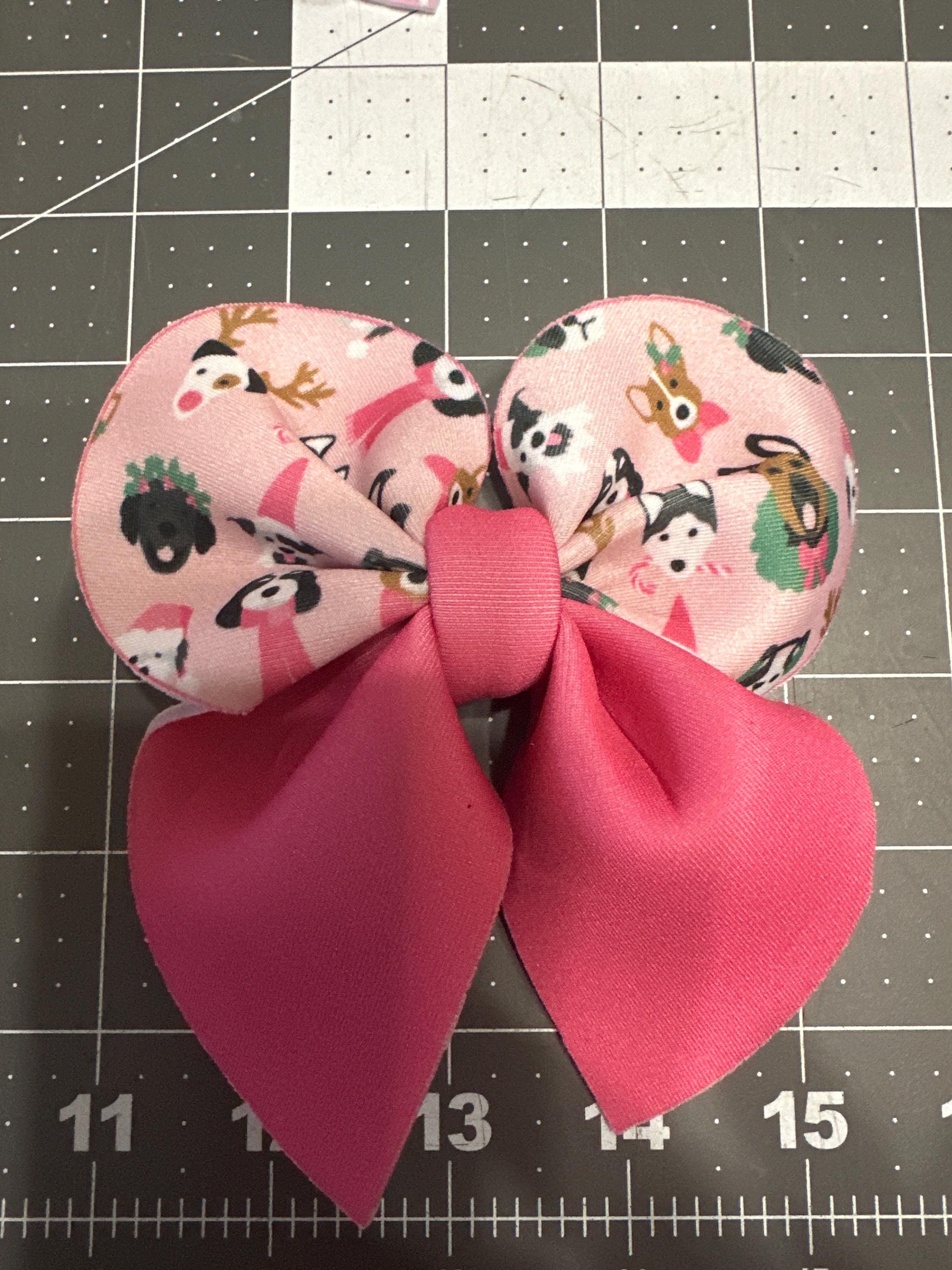 Holly Jolly Christmas Bubble Sailor Neoprene Hair Bows