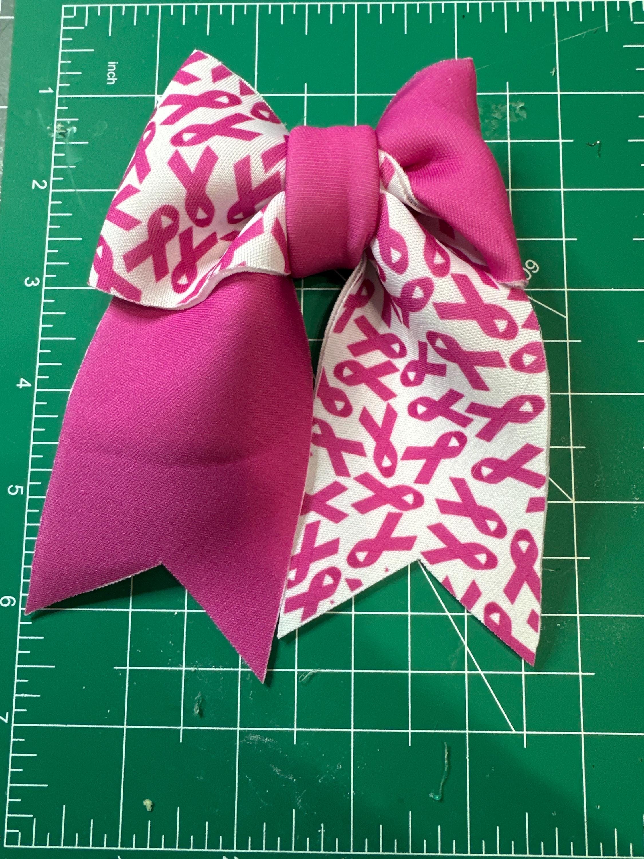 Breast Cancer Awareness Sailor Neoprene Hair bow