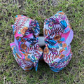 Little Sister Biggest Fan! Printed Bow