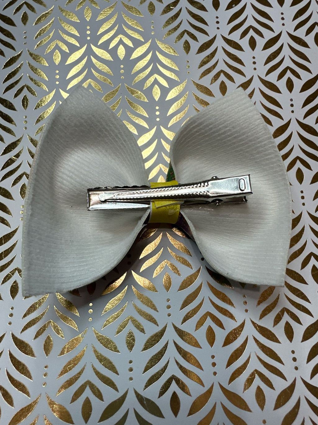 Mardi Gras Faux Leather Hair bows