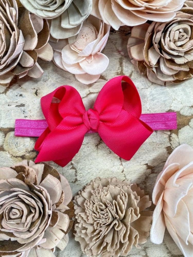 Essential Grosgrain Hair Bow 2 - Headband - 4"