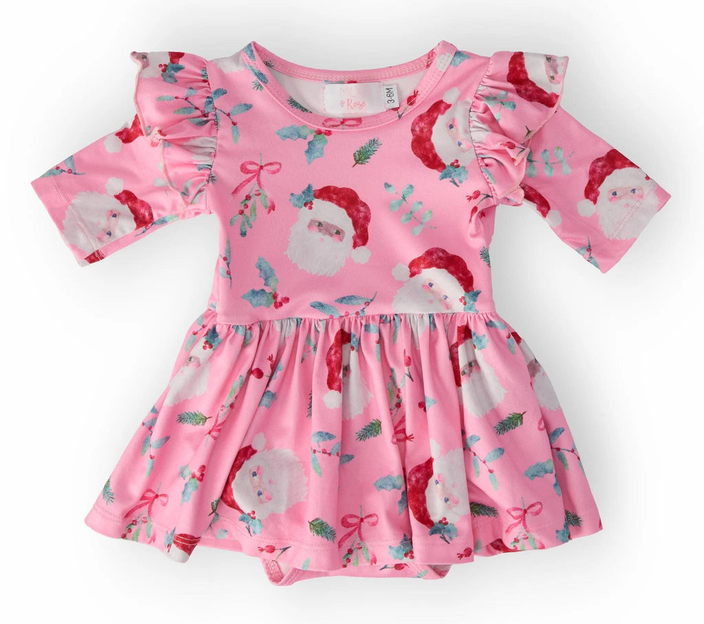 Jolly Old Saint Nick Twirl Flutter Bodysuit
