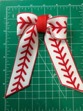 Sports Collection Long Tail Neoprene Hair bow