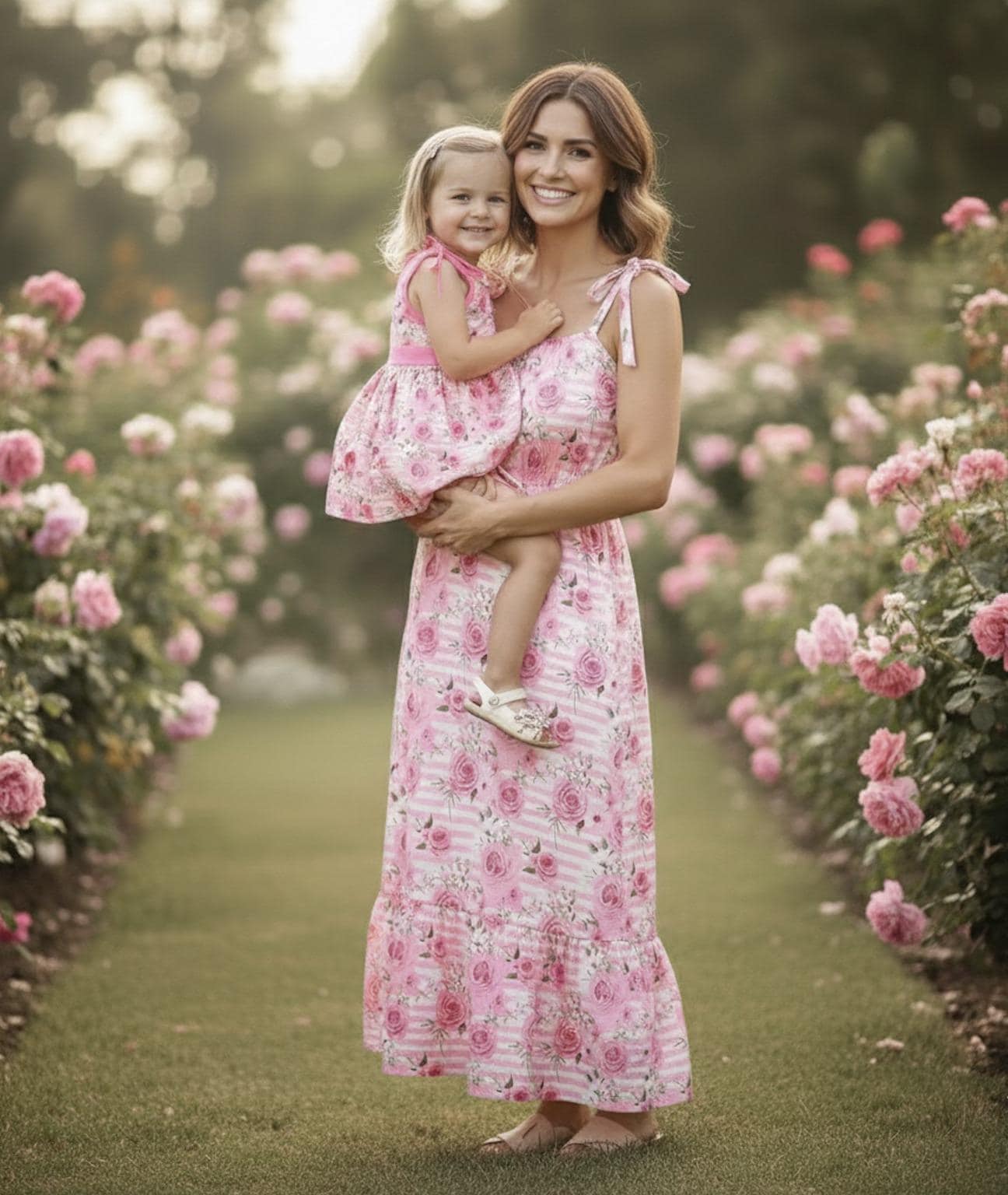 Pink Posies - Mom Dress