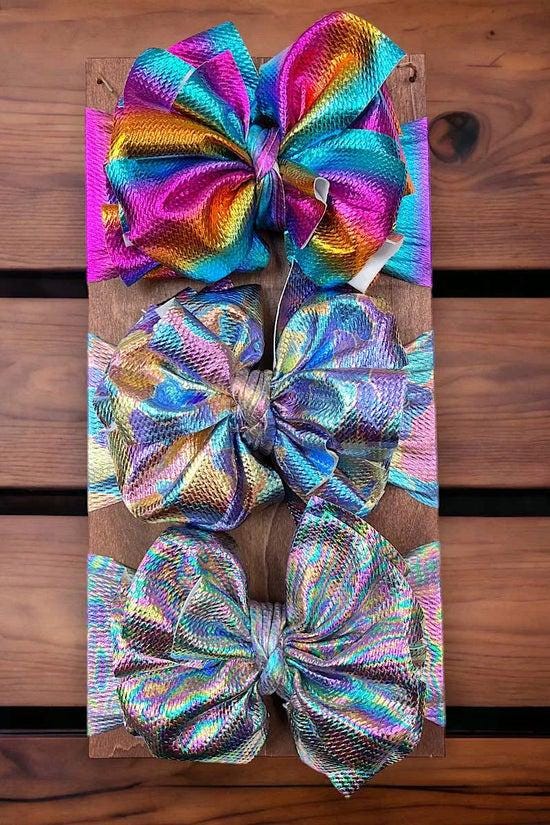 Metallic Big Tassel Printed Baby Fashion Headband