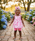 Pink Posies - Shorts Set
