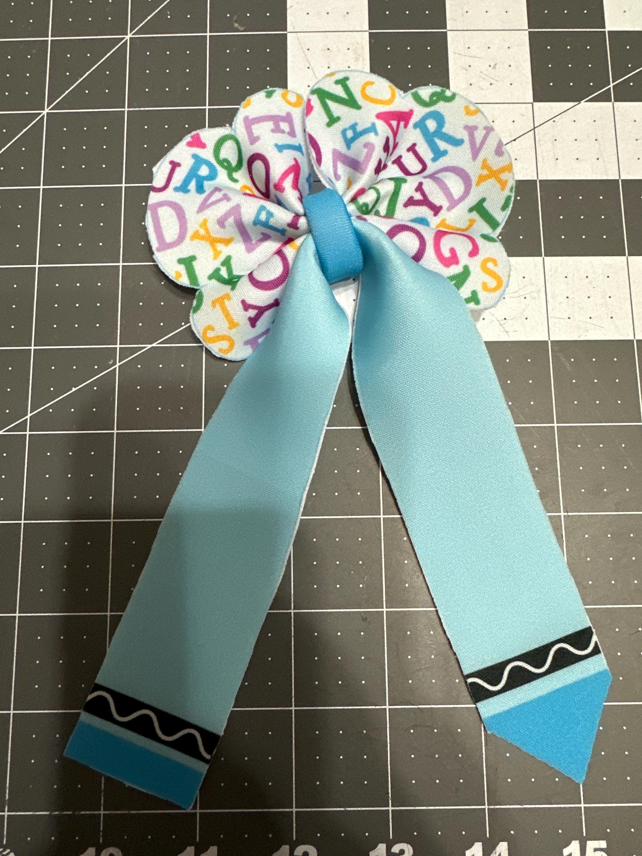 Happy School Days Long Tail Bubble Hair bow