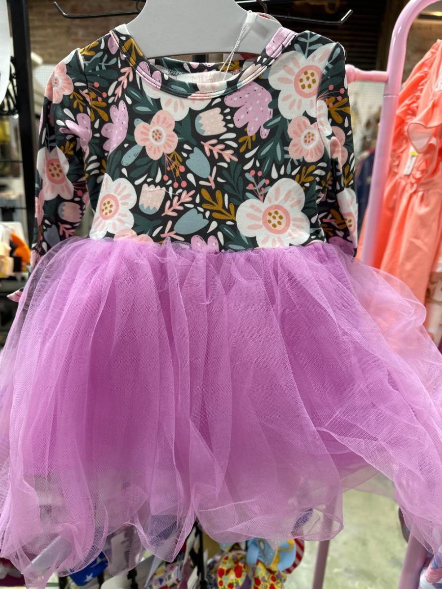 I Pick You Long Sleeve Tutu dress