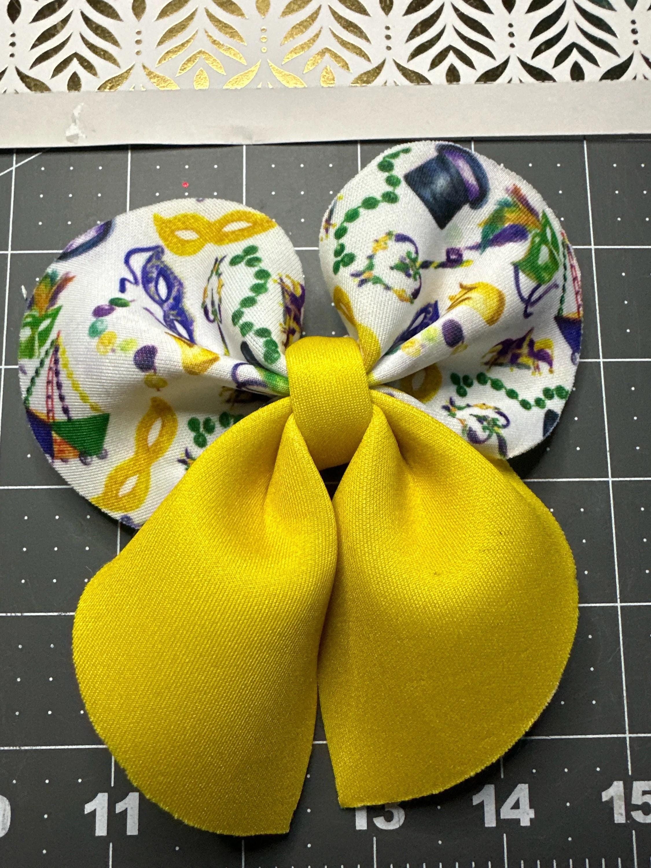 Mardi Gras Bubble Sailor Neoprene Hair Bows