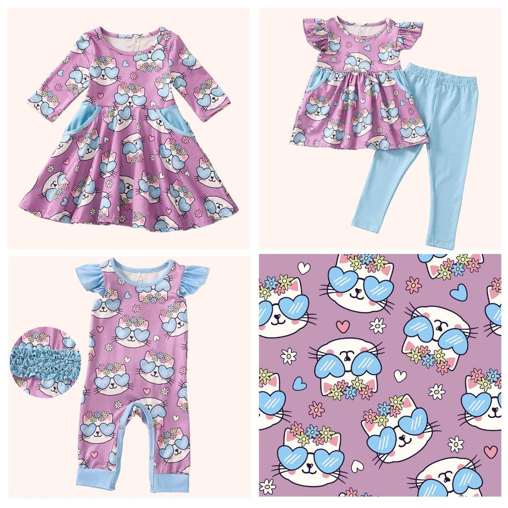 Purrrfectly Cute Girls Dress (Pete + Lucy)