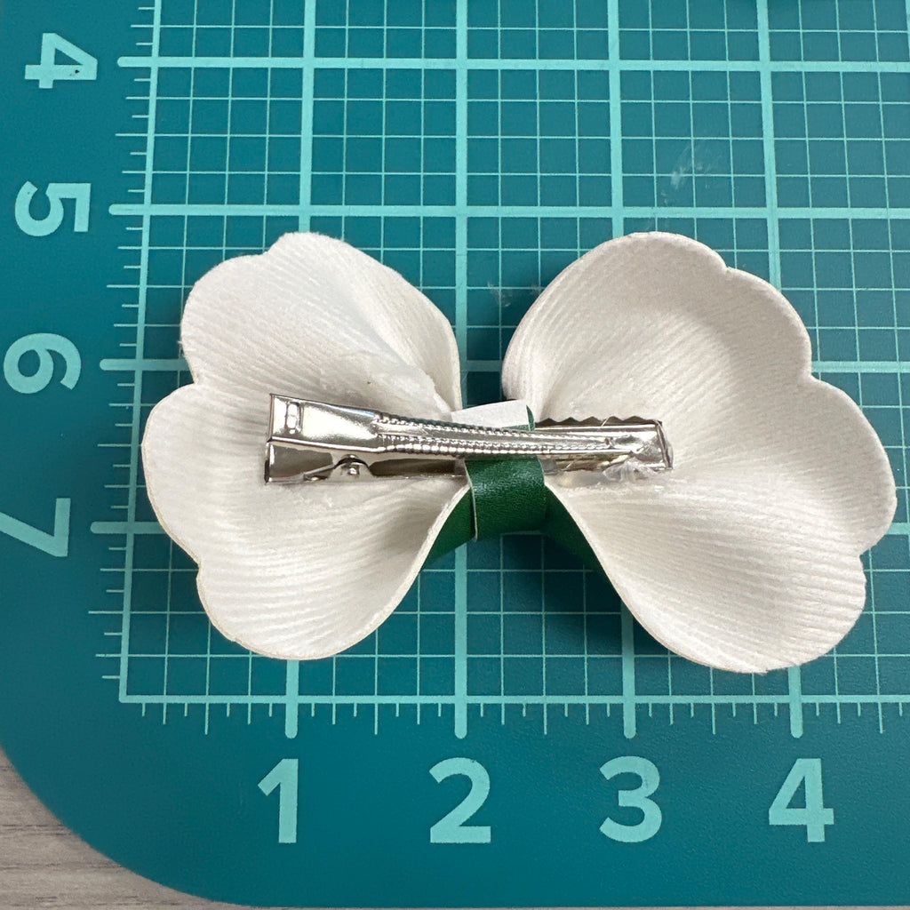 O Holy Night Faux Leather Hair bows