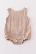 Premium Beige muslin boy bubble