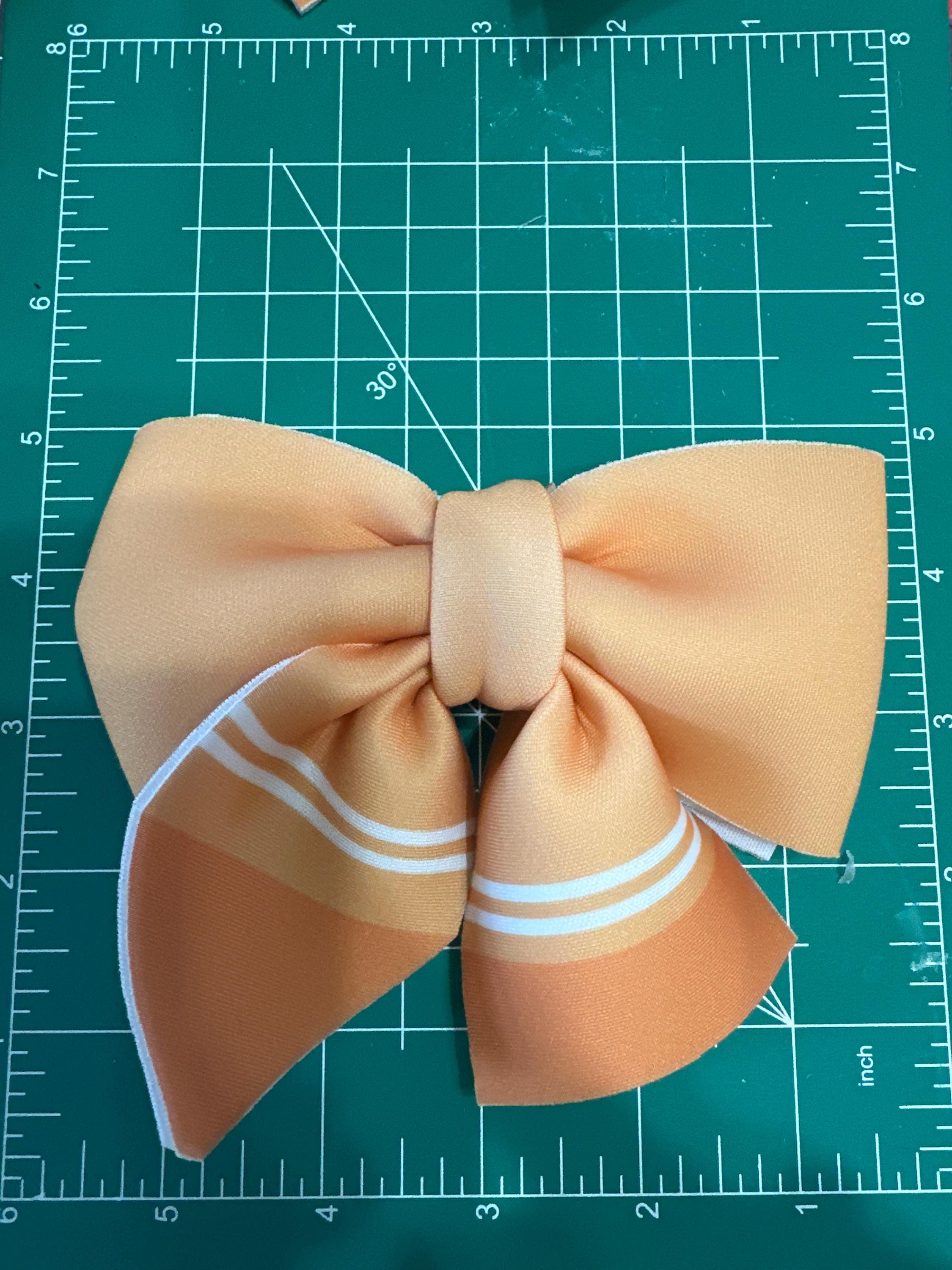 Layered Pastel Crayon Neoprene Hair Bows