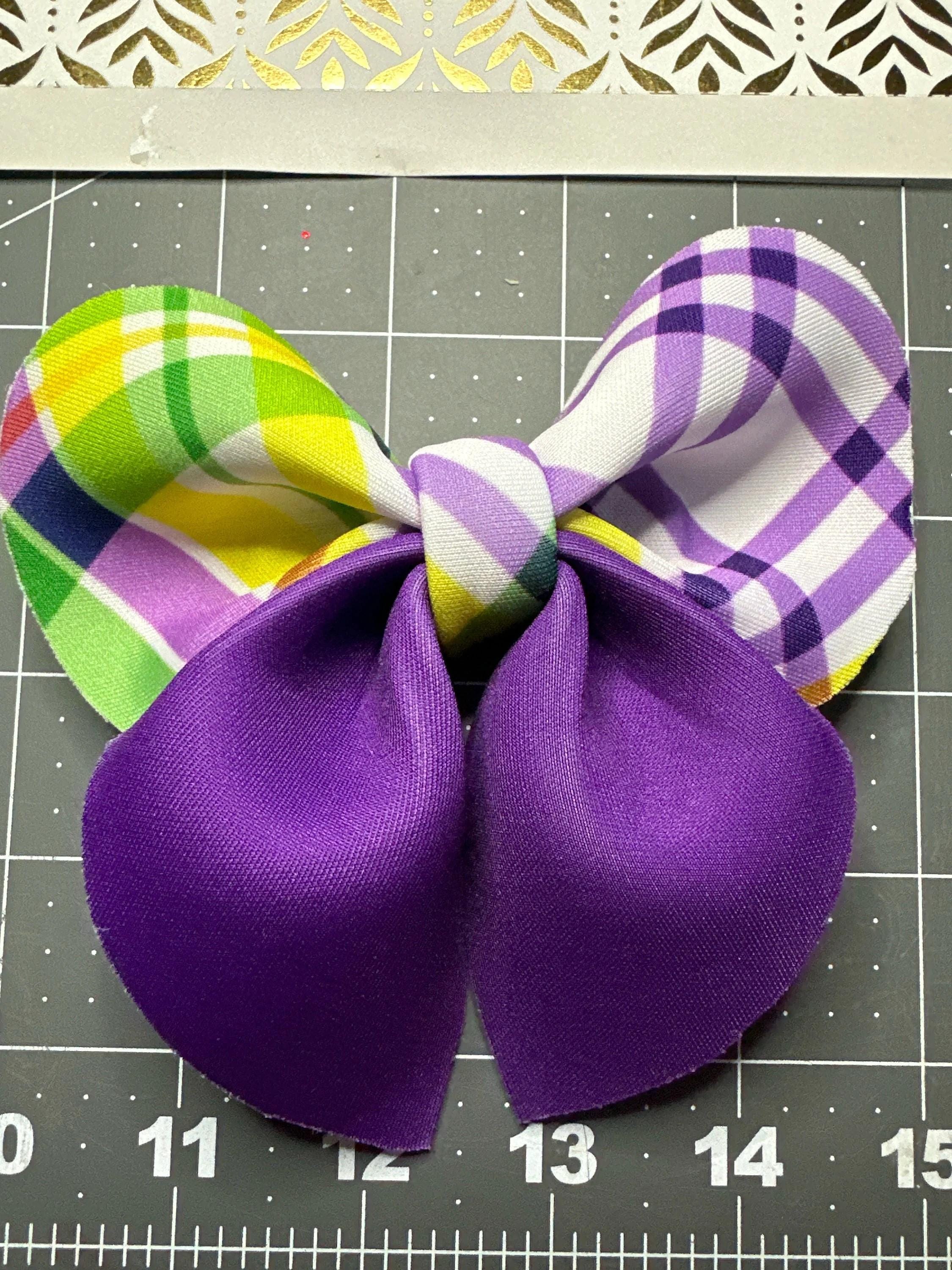 Mardi Gras Bubble Sailor Neoprene Hair Bows